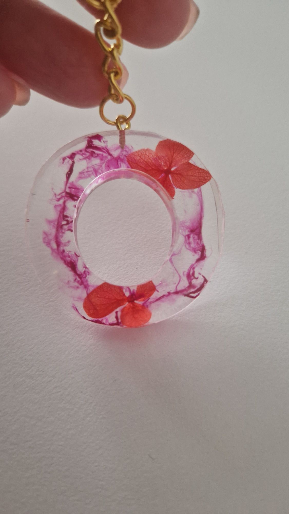 Brelok litera O handmade