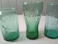 Trzy kolekcjonerskie szklanki