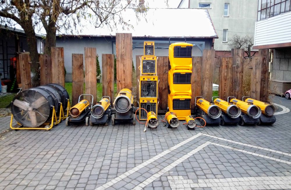 Osuszacz powietrza wilgoci nagrzewnica spalinowa MASTER wynajem