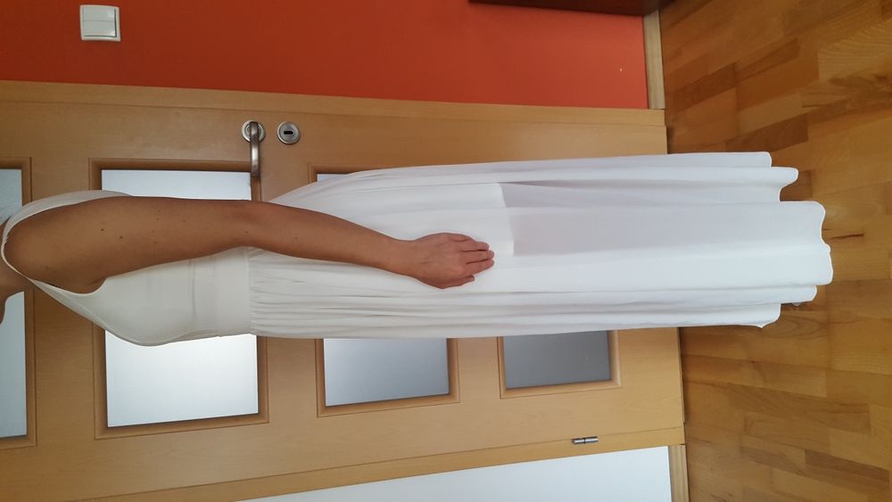 Sukienka długa biała rozmiar 38