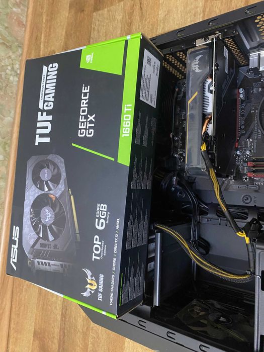 Игровой комп Ryzen 5 1600,32 Gb DDR4,GTX 1660 Ti 6 Gb,nvme 256+SSD 512