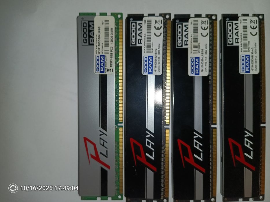 DDR3 4gb Goodram 1600 4szt