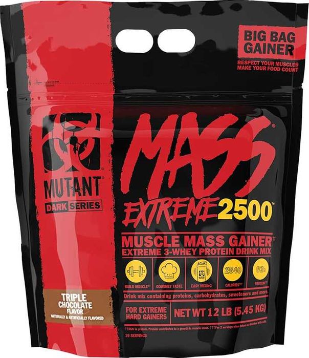 Mutant Mass Xtreme 5450g Czekolada siła masa regeneracja