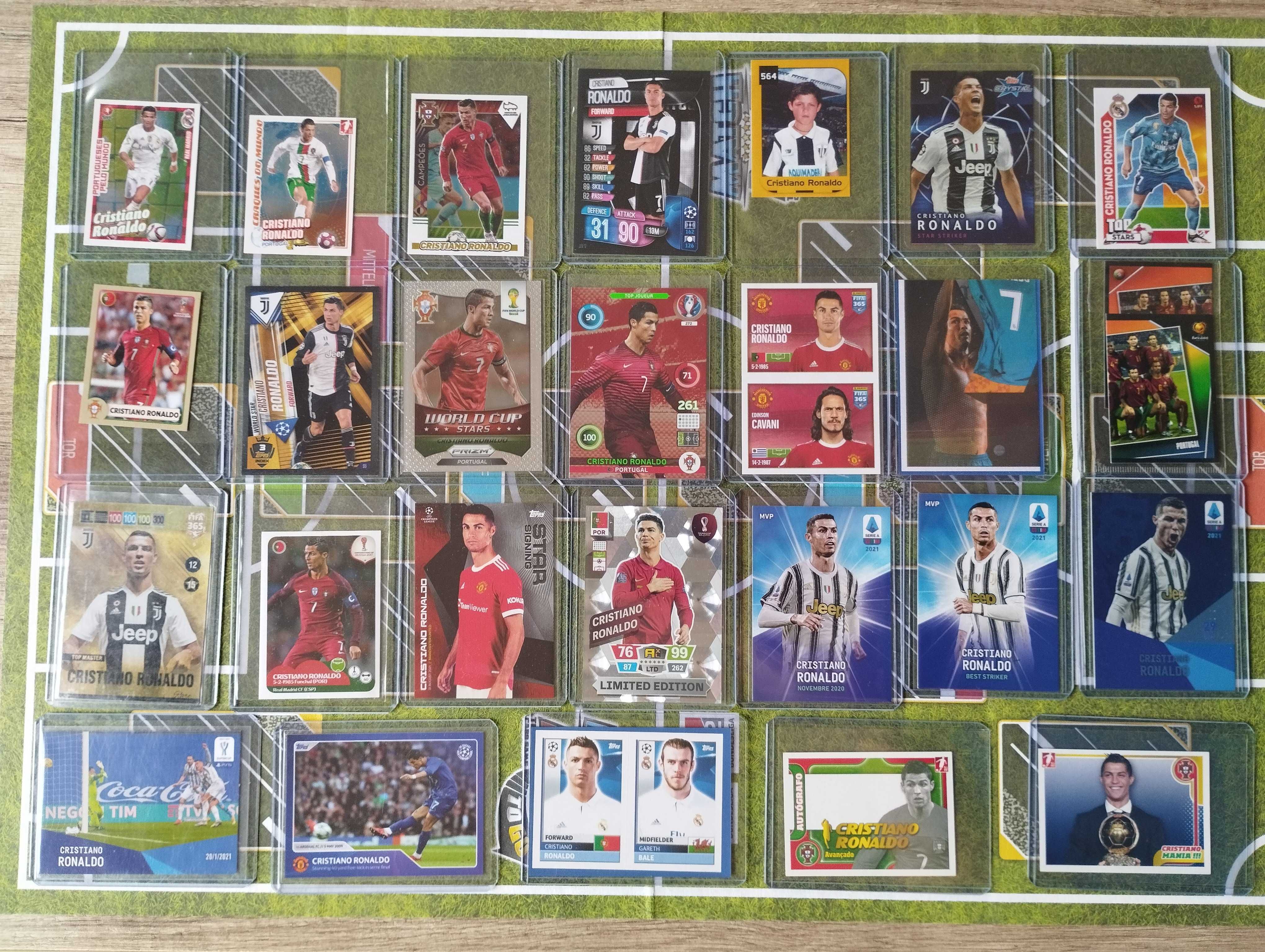 Cromos e cartas de Cristiano Ronaldo Panini Topps Rookie card sticker