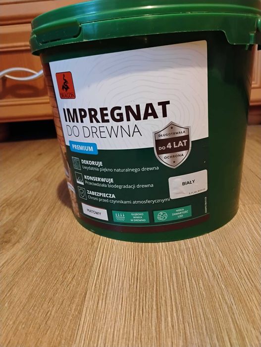 Impregnat do drewna Dragon 5l biały