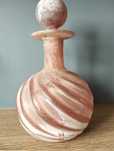 Murano Seguso pink Scavo butla-lata 60