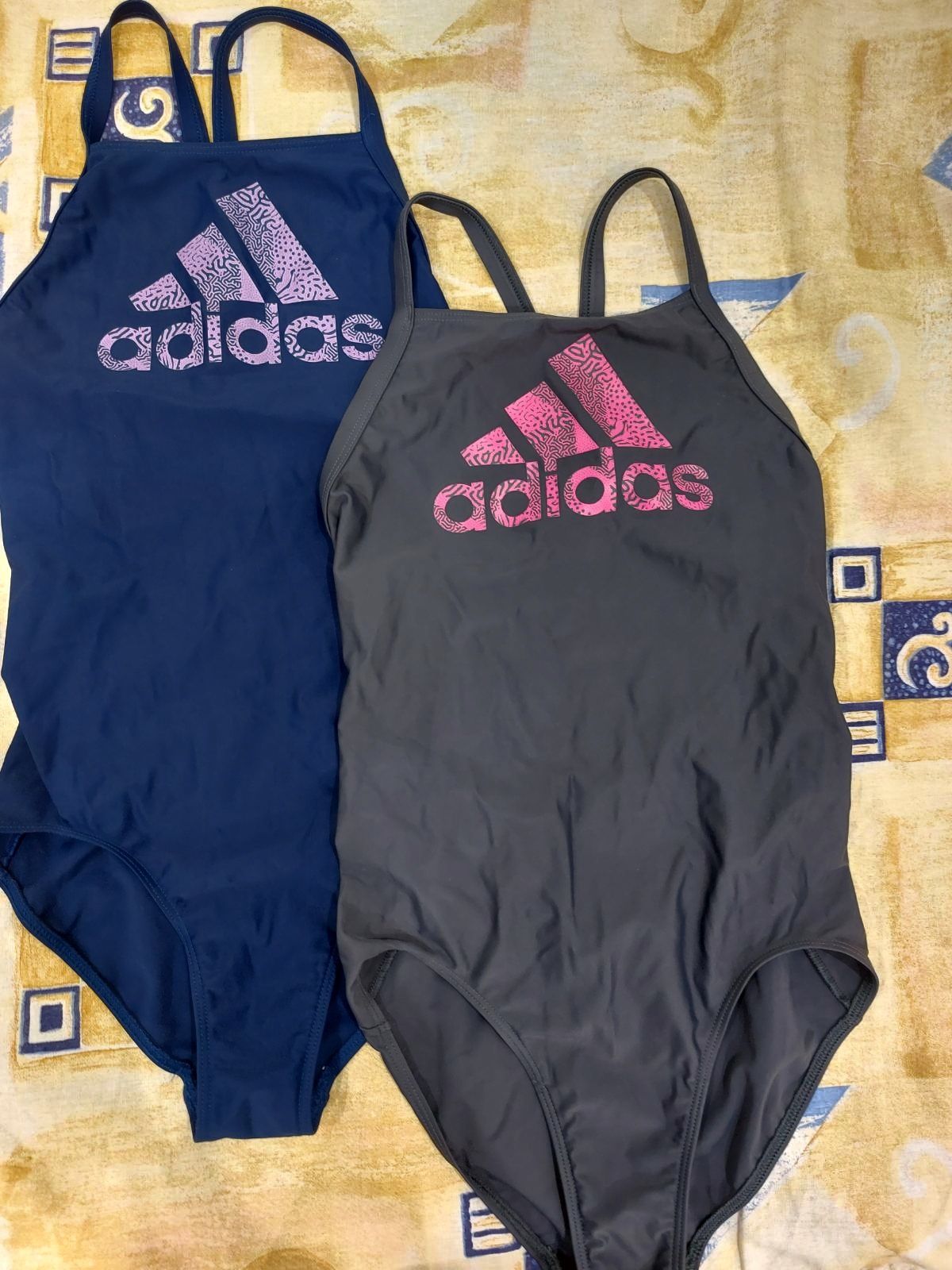 Купальник суцільний ADIDAS підлітковий жіночий сірий