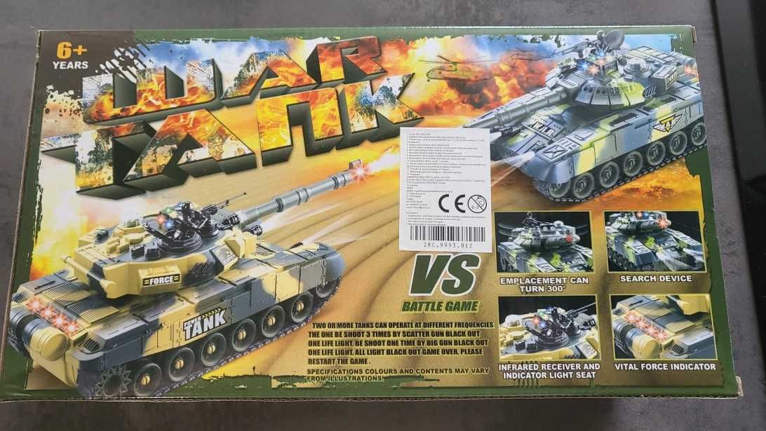 Zdalnie sterowany czołg R/C 2,4 GHz Zielony War Tank