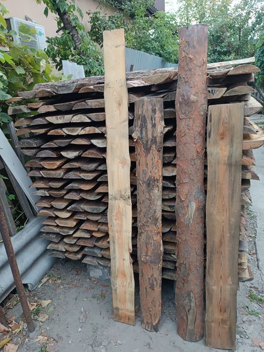 Пиломатериалы, сухой горбыль (обапол)