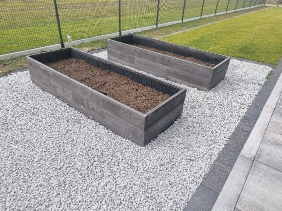 Warzywniak betonowy, donice