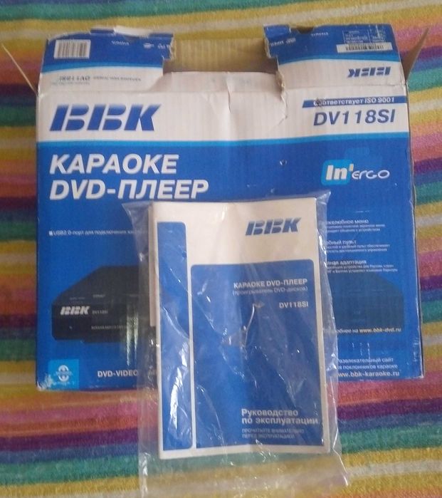 DVD плеер BBK DV118SI USB, mpge4, Караоке