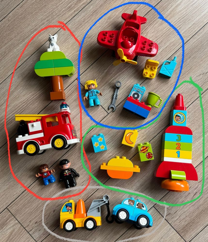 LEGO Duplo - 10 zestawów - 390 elementów