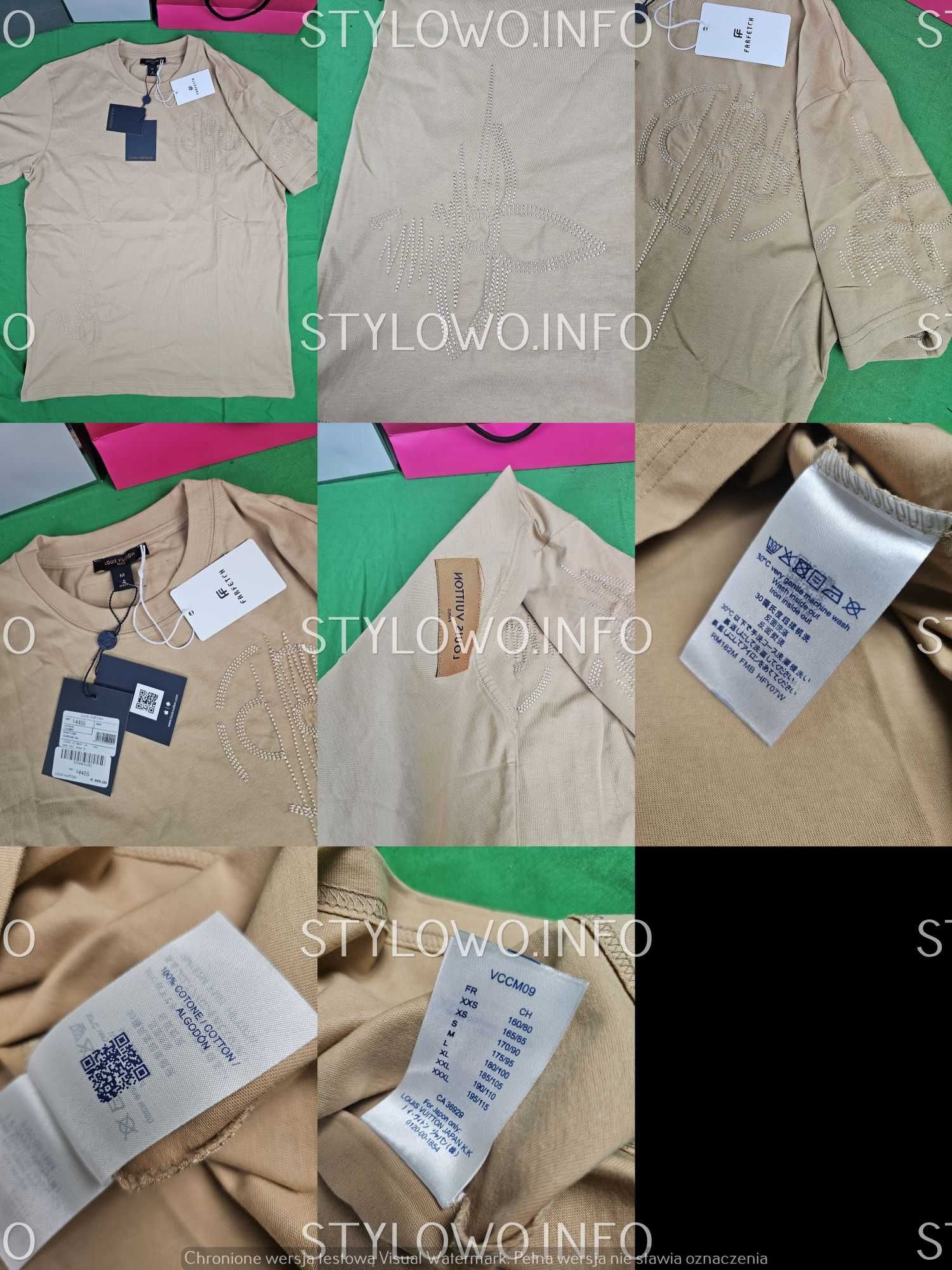 Koszulka męska louis vuitton polo t-shirt balmain dg nowość