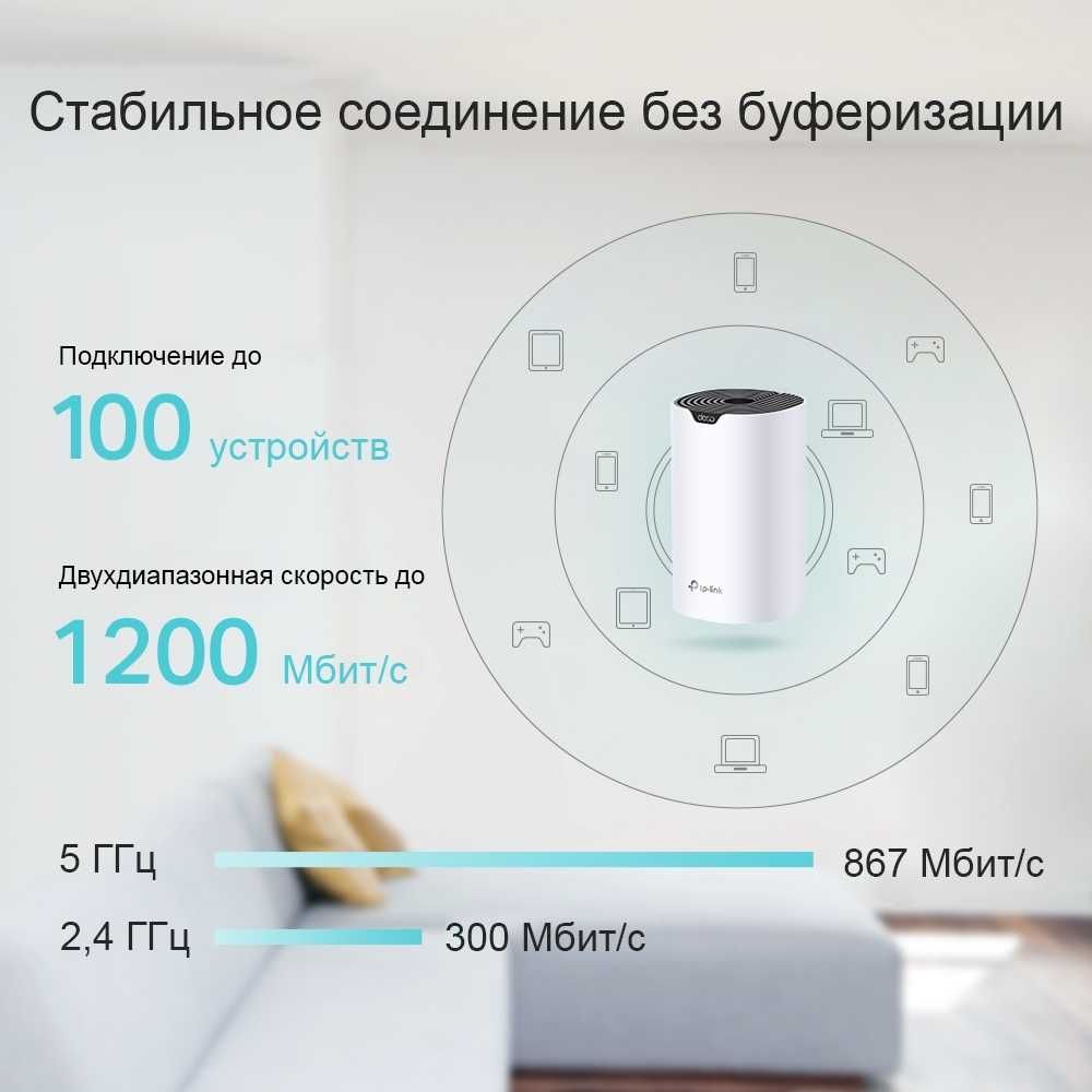 Wi-Fi-Mech система TpLink Deco S4 (1-pack+1)