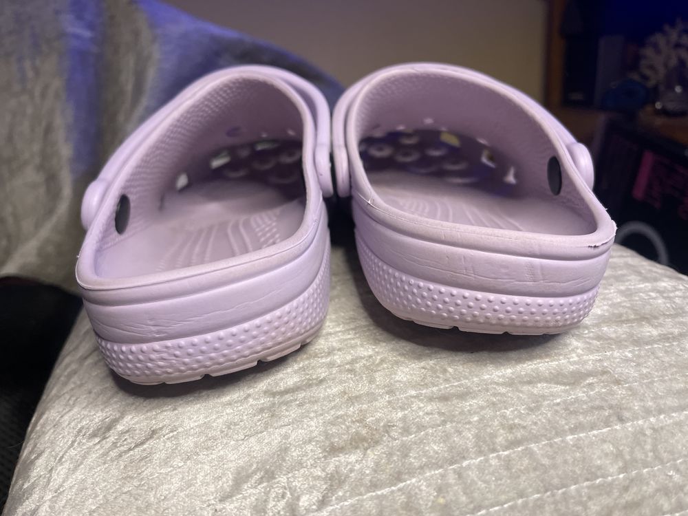 Женские сабо Crocs крокси лавандові W9 25см