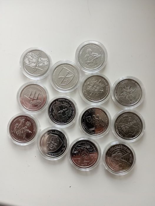 Монеты 10 гривен Весь набор