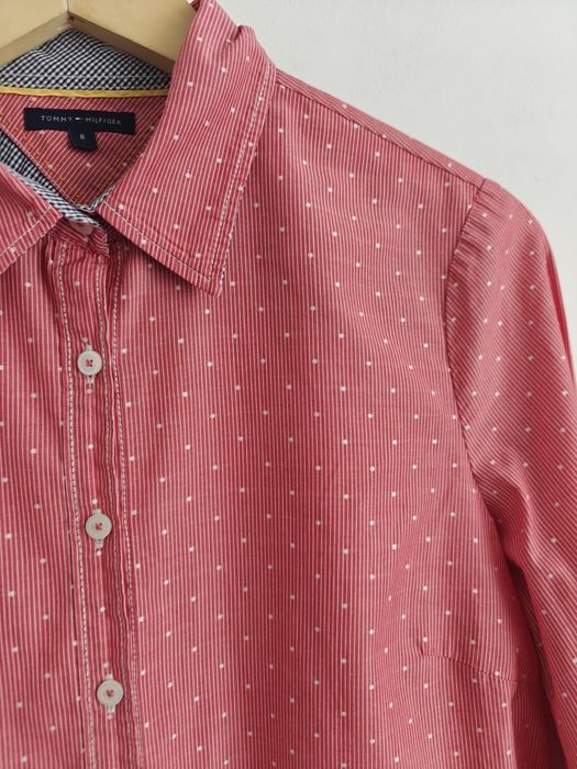 Tommy Hilfiger koszula damska długi rękaw logowana M