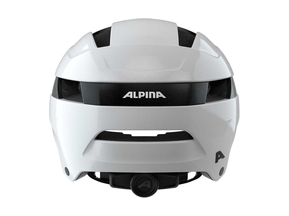 Alpina SOHO M 55 59 white gloss kask rowerowy miejski hulajnoga E-bike