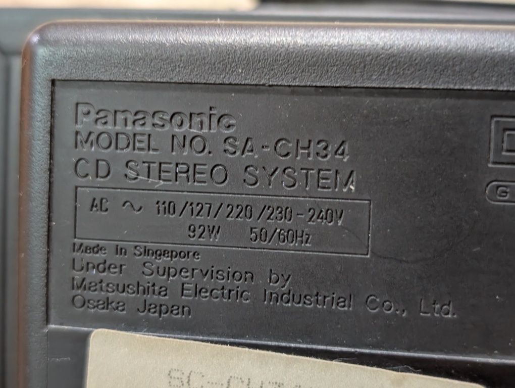 Panaconic SA-CH34 Музыкальный центр, колонки,усилитель. Музичний центр