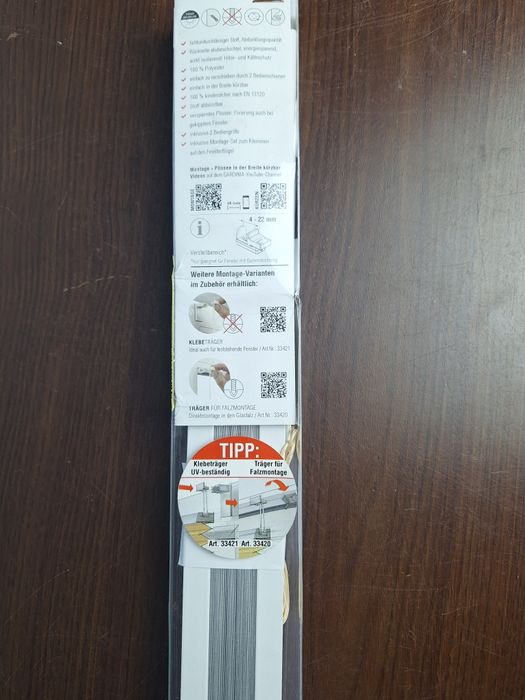Roleta plisowana Gardinia Easyfix, wymiar 40 × 130 cm,