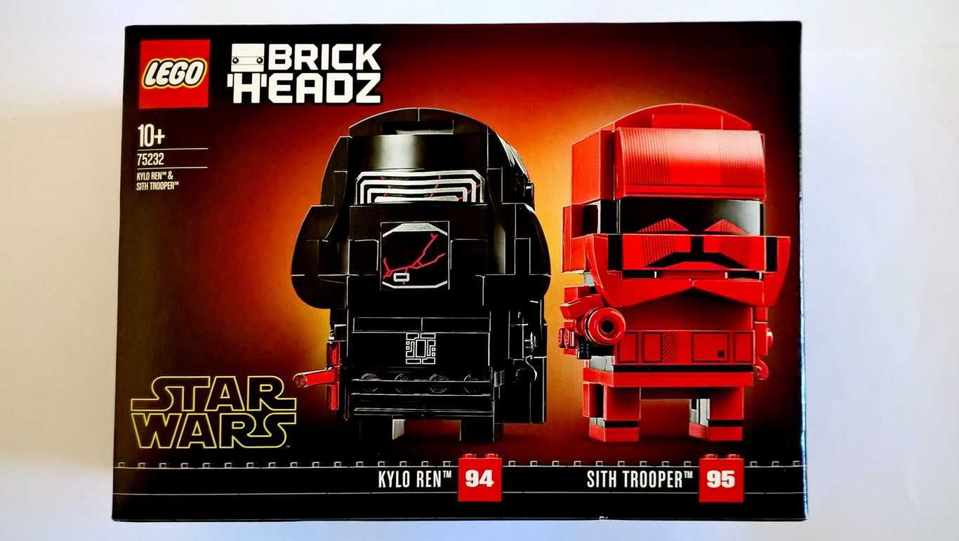 Lego Star Wars 75232 Kylo Ren & Sith Trooper BrickHeadz selado