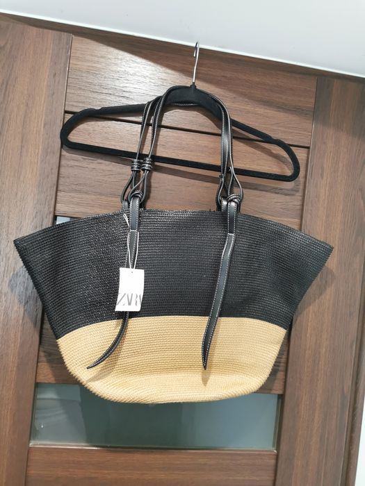Duża torba Zara torebka kosz koszyk