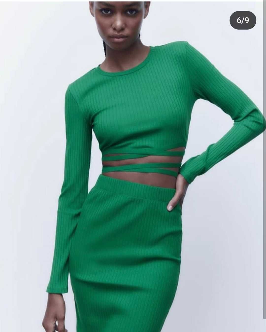 Комплект  zara юбка и кофточка
