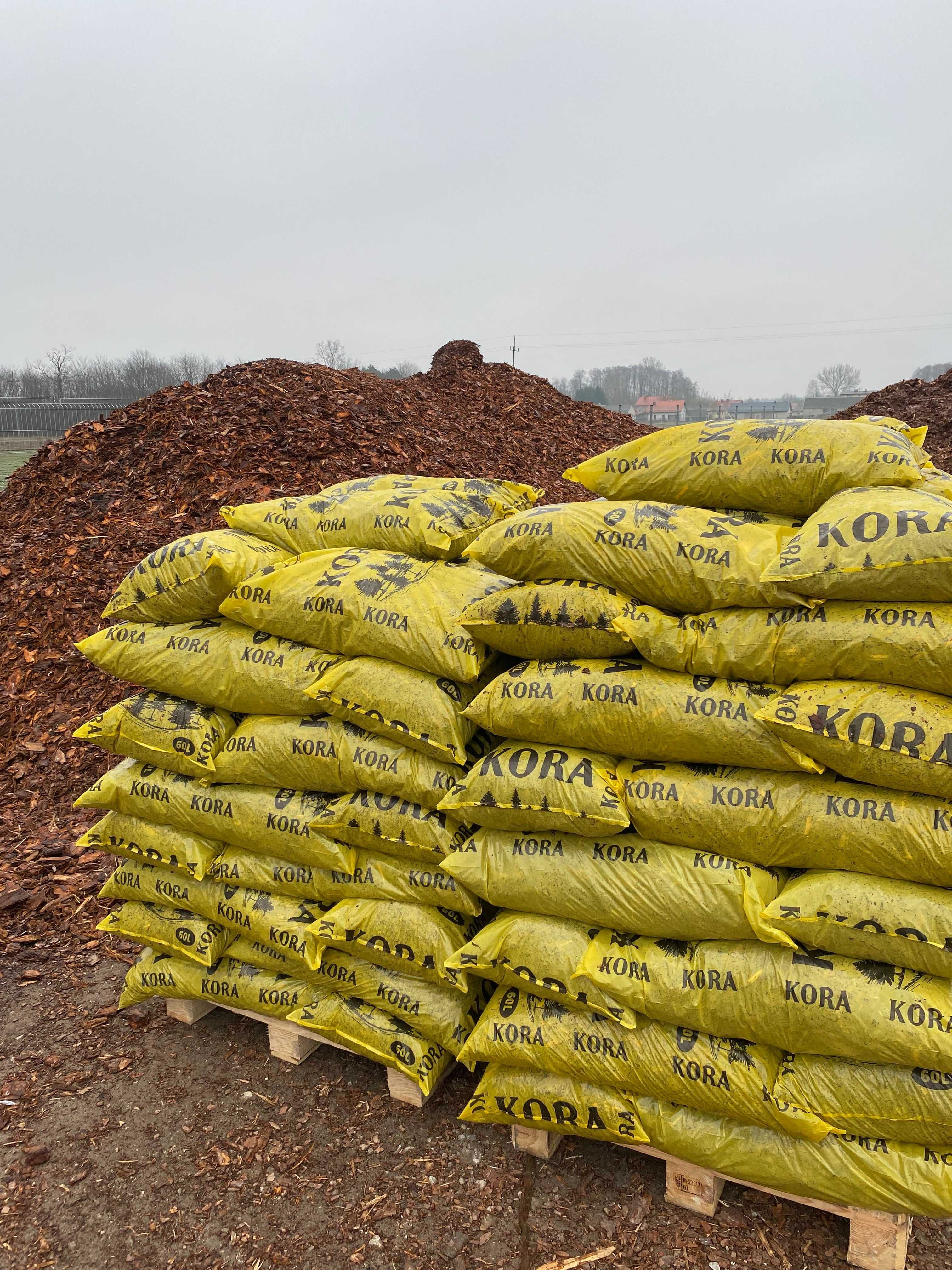 Kora sosnowa GRUBA Dowóz, Odbiór osobisty worki 60L 80L woj,Śląskie