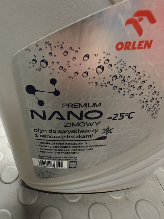 Zestaw 2 x zimowy płyn samochodowy do spryskiwaczy Orlen premium nano
