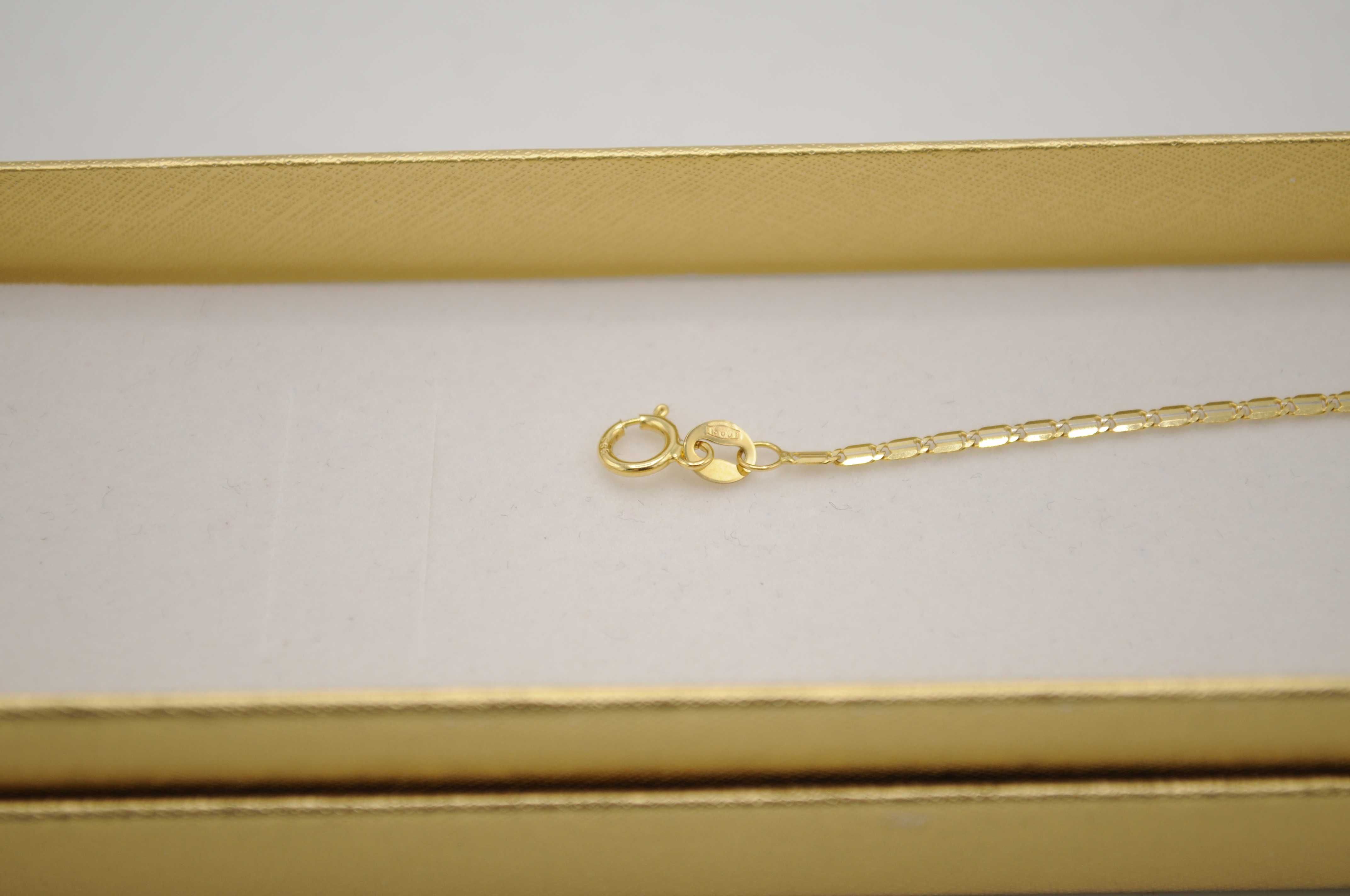 Złota bransoletka wyrób jubilerski 585 - 1,36 g.