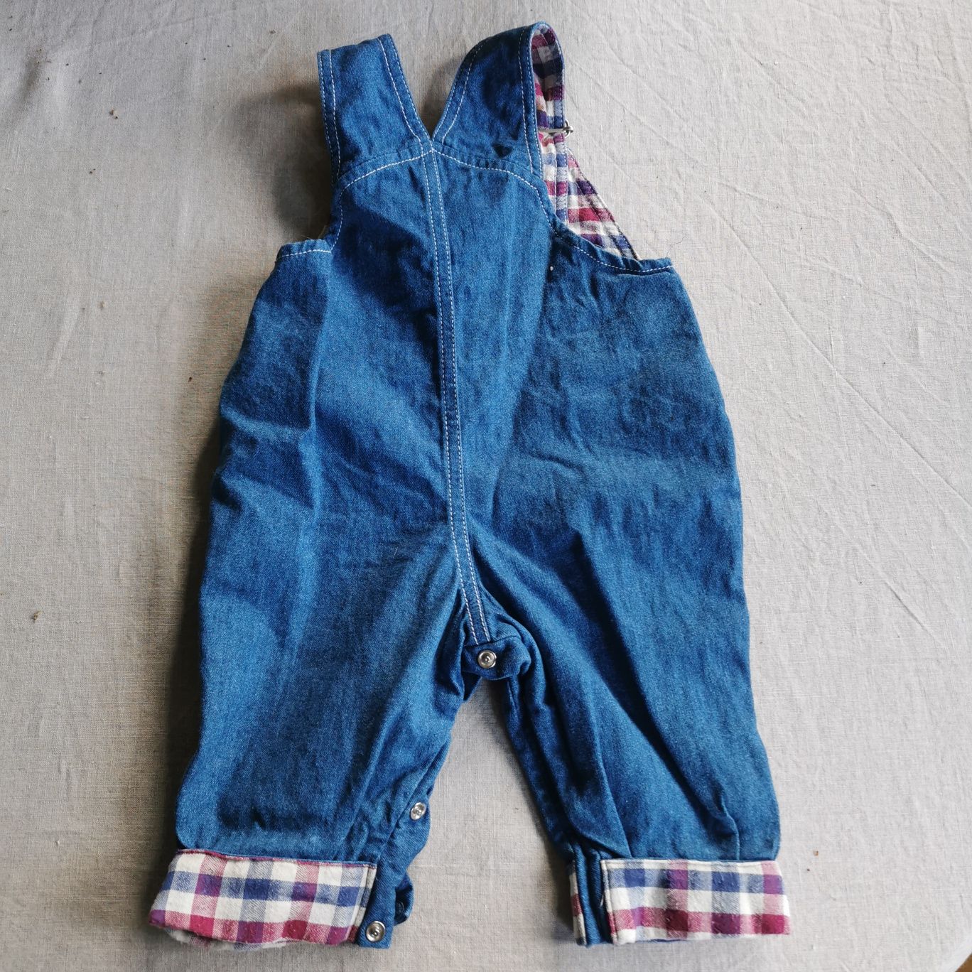 Zestaw farmerski niemowlęcy, spodnie i koszula