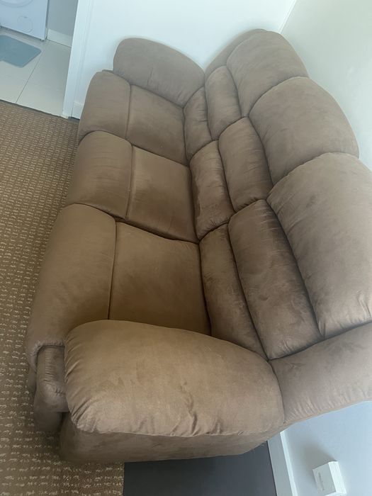 Sofa reclinavel castanho