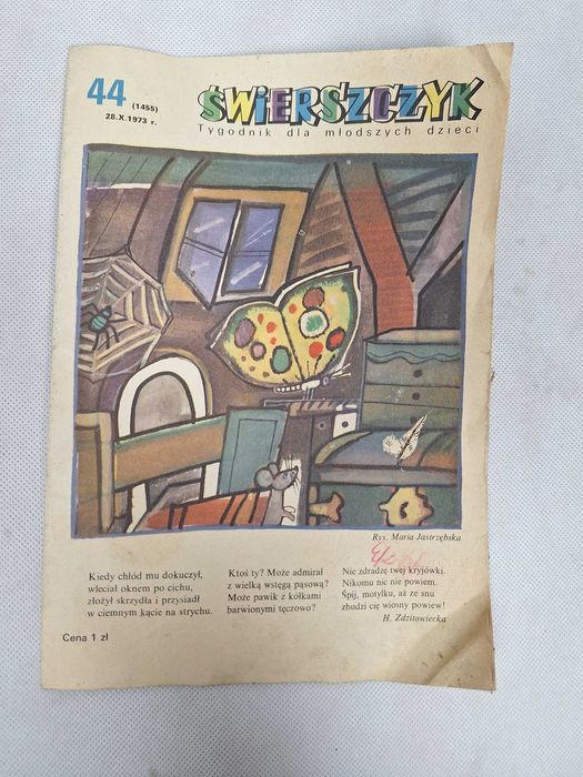 Świerszczyk Tygodnik dla młodszych dzieci Nr 44 (1455) 28 X 1973