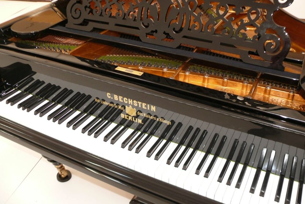 Fortepian C. Bechstein 220cm 1900r CZARNY POŁYSK