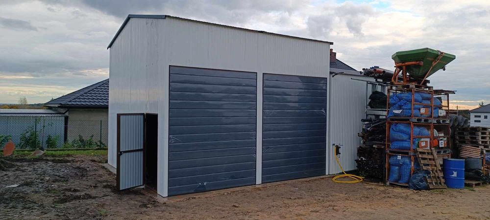 Garaz blaszak 6x6 brąz ma producent garaży t