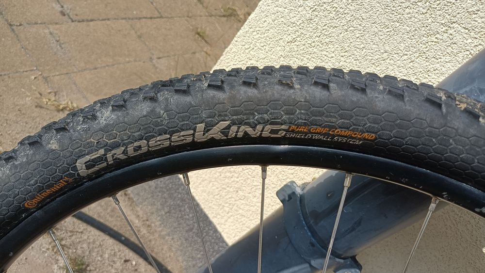 Komplet koła MTB 29" 11rz pod tarcze qr z oponami tubeless Continental