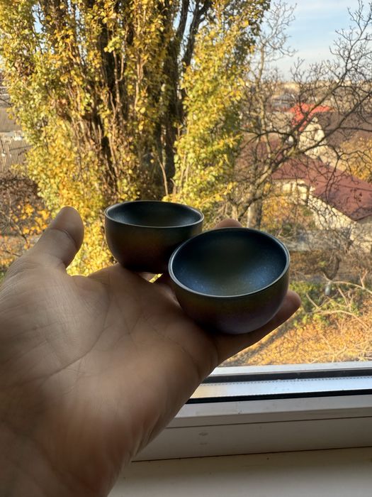 Набор Титановая Гайвань + 2 Пиалы для Чайной Церемонии Чайна Церемонія