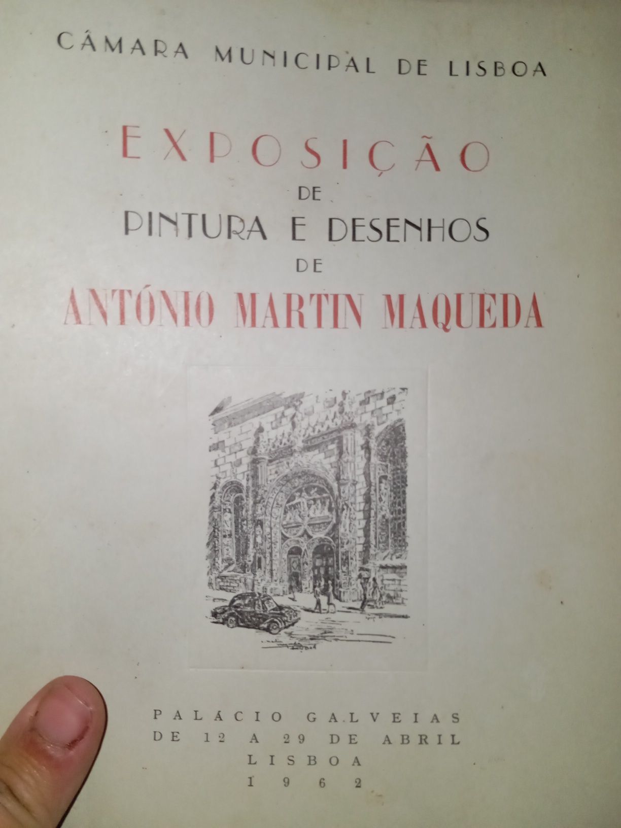Exposição pinturas e desenhos de Antônio Martin  assinado por  ele