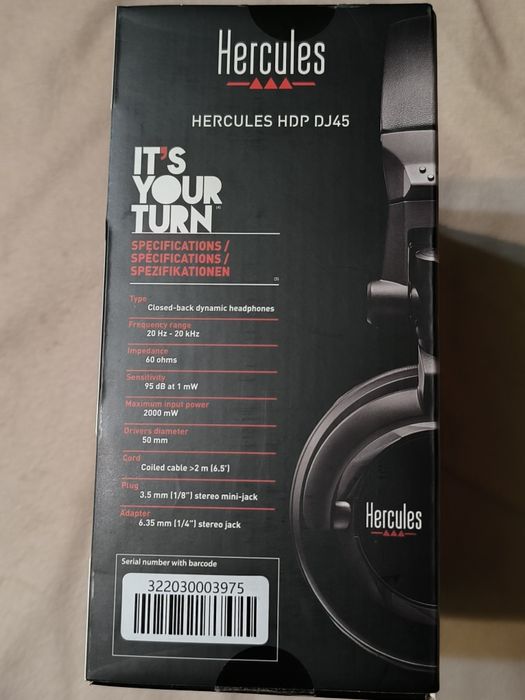 Auscultadores Hércules