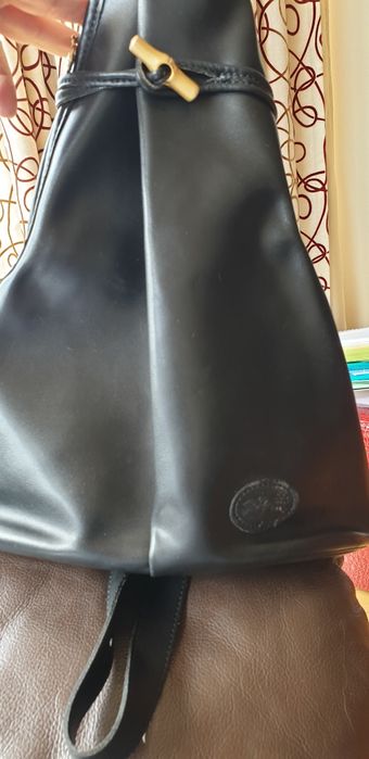 Longchamps Roseau Mala de Senhora pele preta modelo roseau