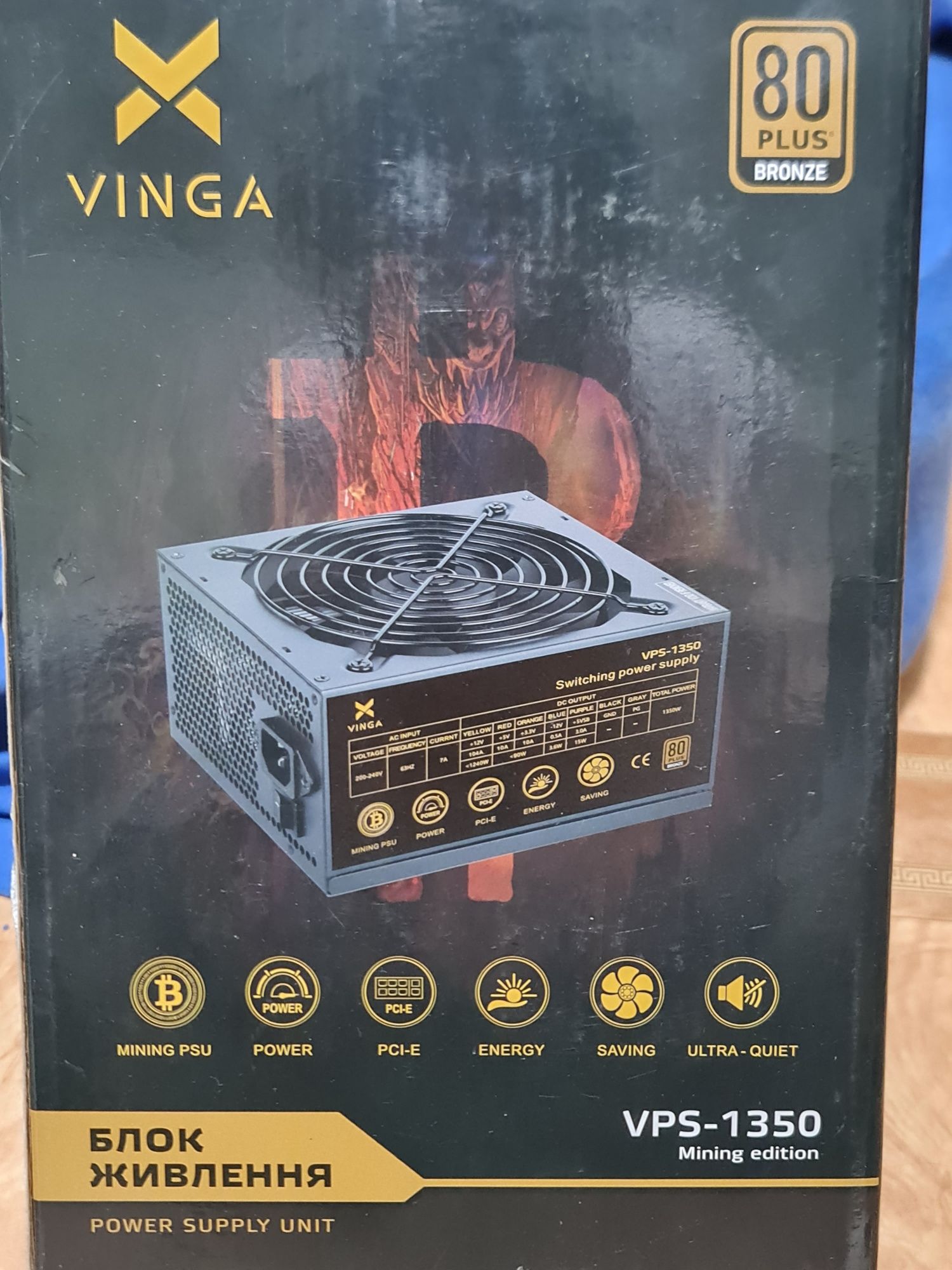 Блок питания 1350watt. Vinga VPS-1350