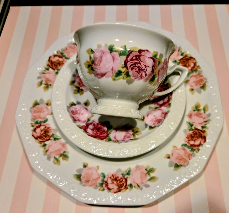 Rosenthal Maria Cäcilie (czerwone róże) trio