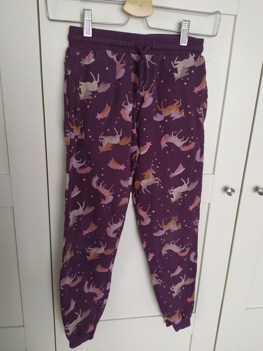 Next 134 spodnie dresowe jednorożec