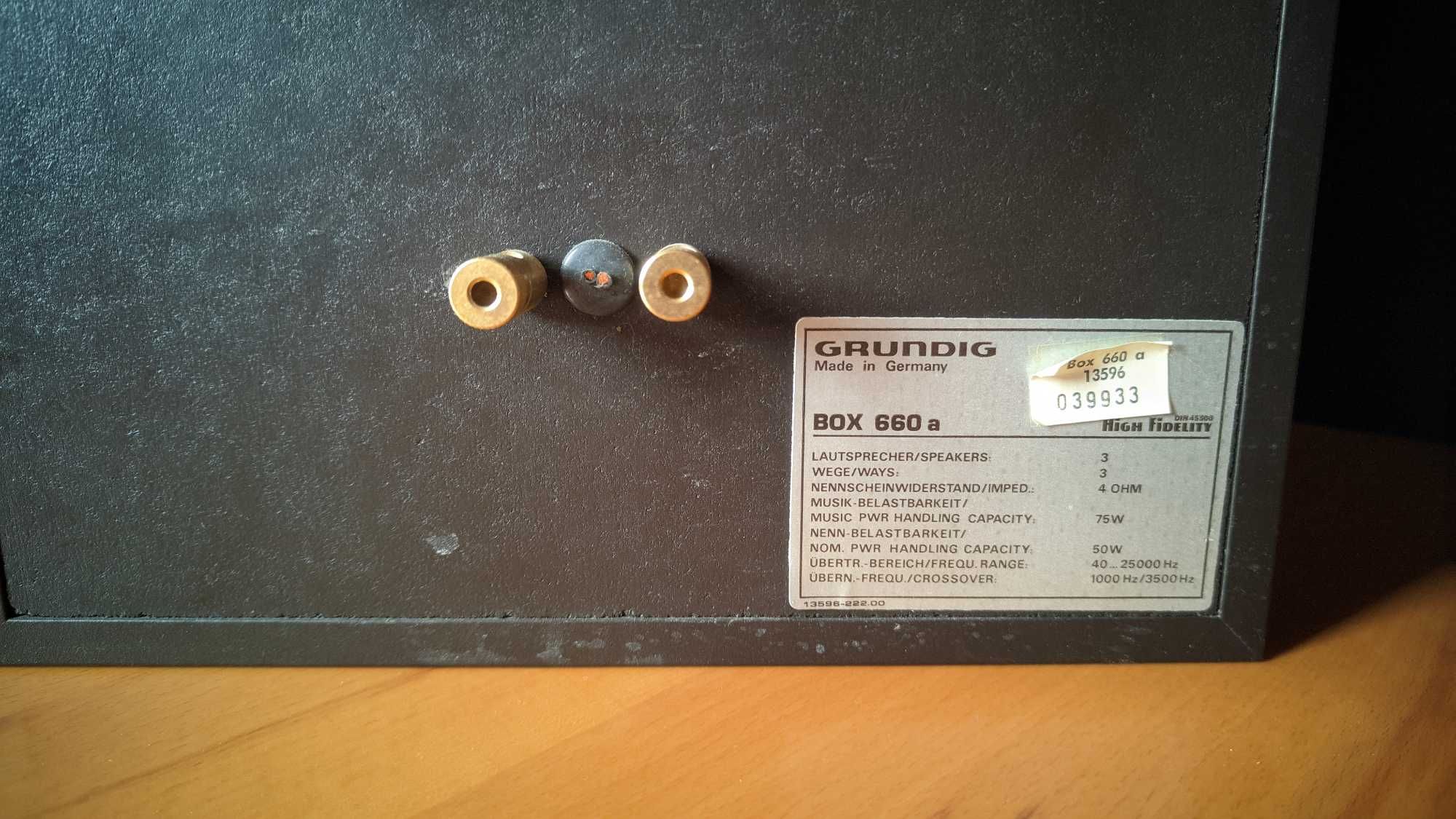 Kolumny Grundig Hi-Fi Box 660a