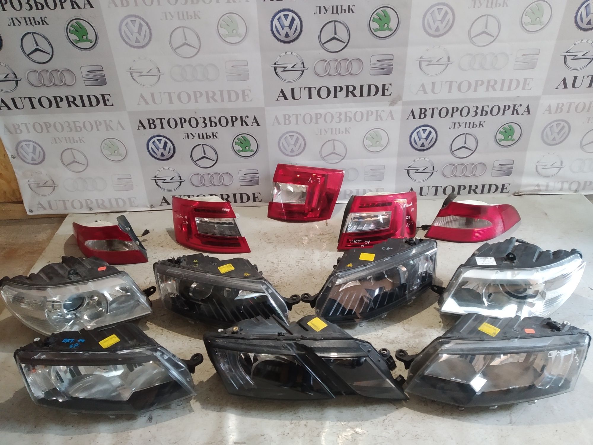 Фара фари фары Шкода Суперб Октавія А7 skoda superb 2 oktavia a7