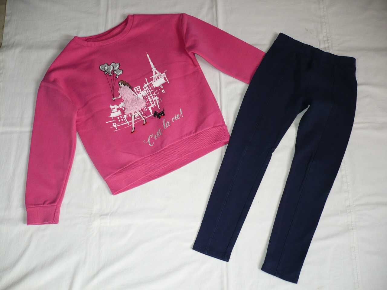 _St.Bernard_Modna Bluza_H&M_Legginsy roz.128/134_