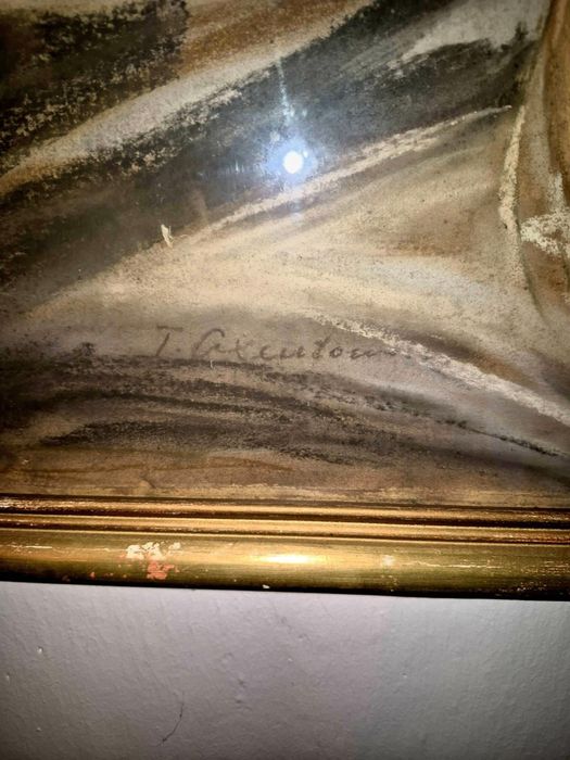 Stary obraz portret kobiety