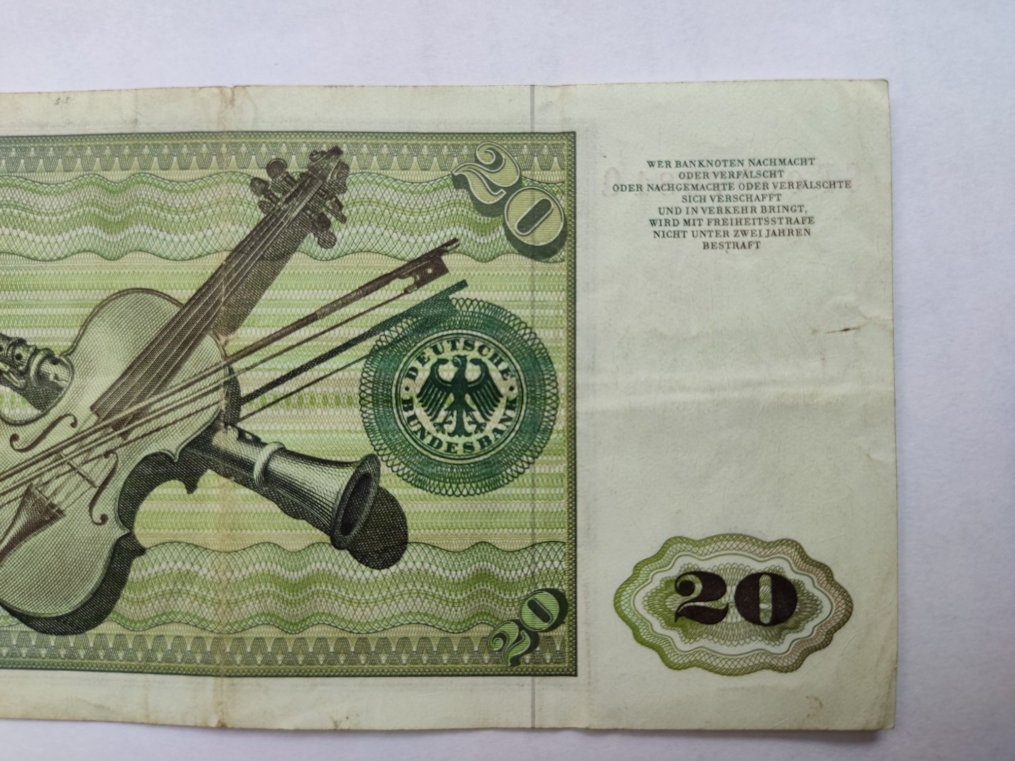 Banknot 20 Marek RFN  z 1977r