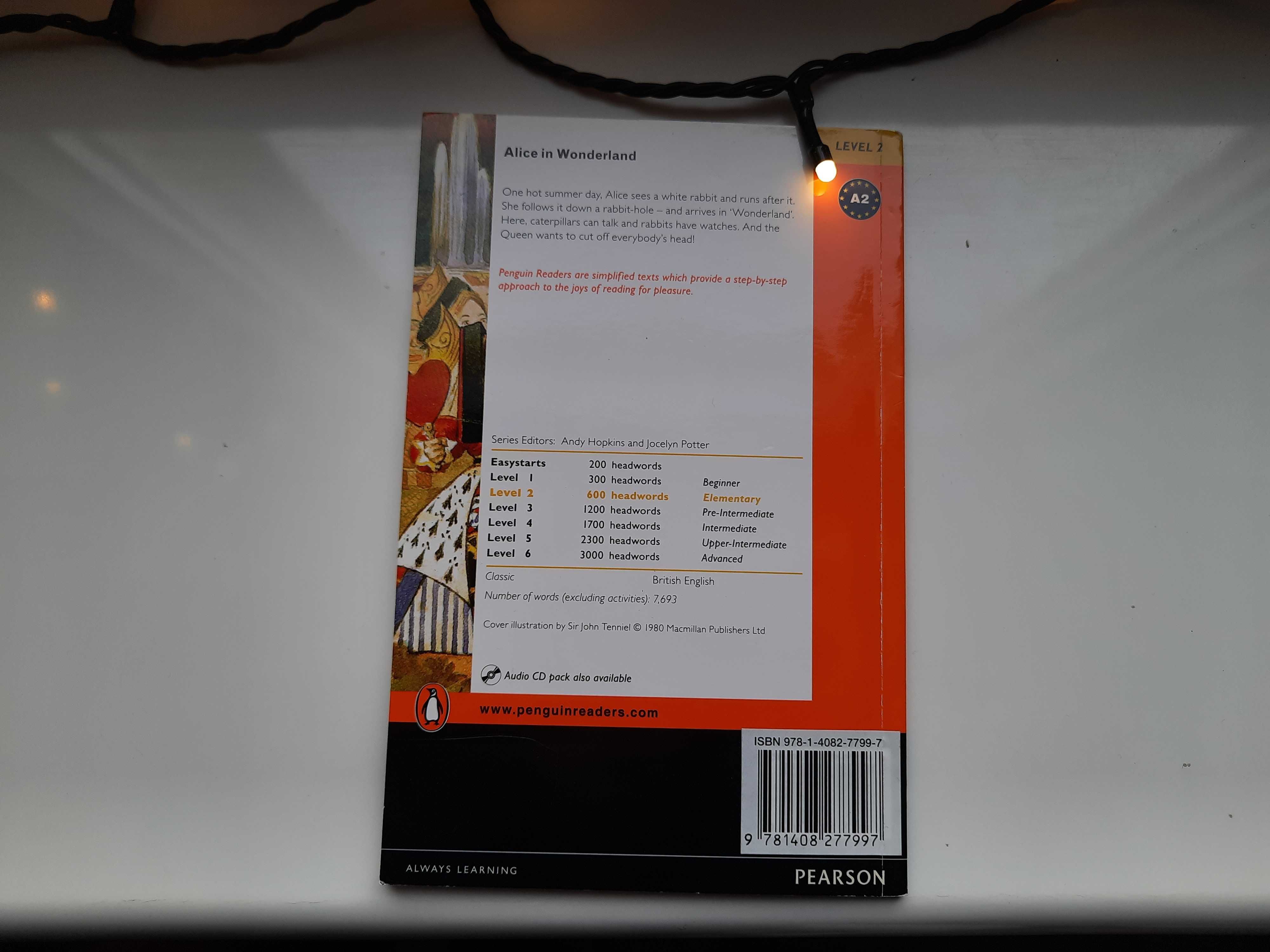 Penguin Readers "Alice in Wonderland" L.Caroll po angielsku z ćw.