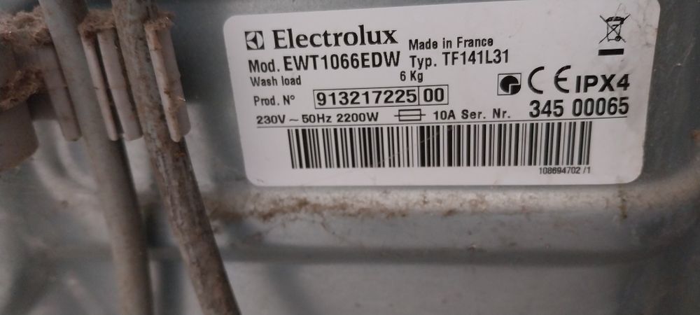 Pralka electrolux